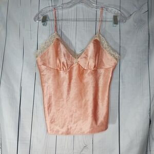 Victoria's Secret Angels Lace Trim Apricot Cami